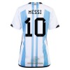 Officiële Voetbalshirt Argentinië 3 Star MESSI 10 WK 2022 - Dames